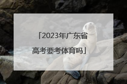 「2023年广东省高考要考体育吗」2023年广东省高考人数